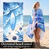 Surfboard Starfish Blue Leaf Print Beach Towel Polyester Soft Quick Dry Large Bath Towel Summer Swimming Pool Surfing Blanket