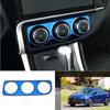 For Toyota Corolla 17 18 19 Blue Steel Center Console AC Control Panel Trim 1PCS