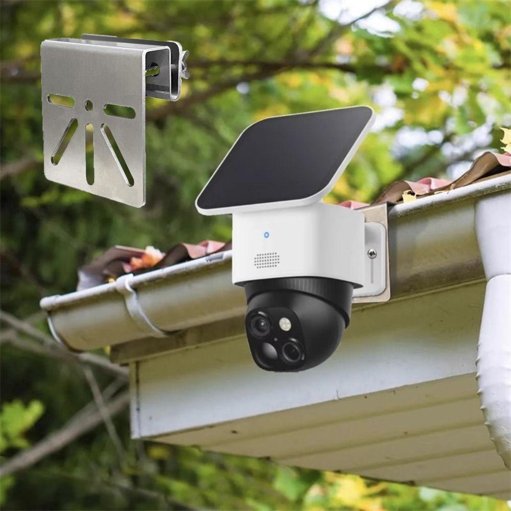 Rustproof Screws Camera Holder Bracket Stainless Steel Gutter Mount Bracket  Commercial Buildings