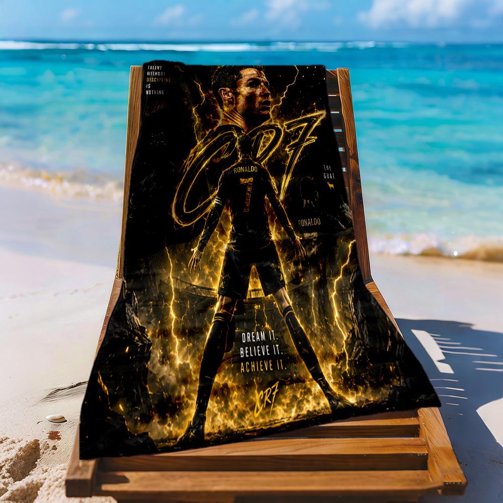 Cristiano Ronaldo Beach Towel High Absorbency Quickdry Comfortable Lightweight