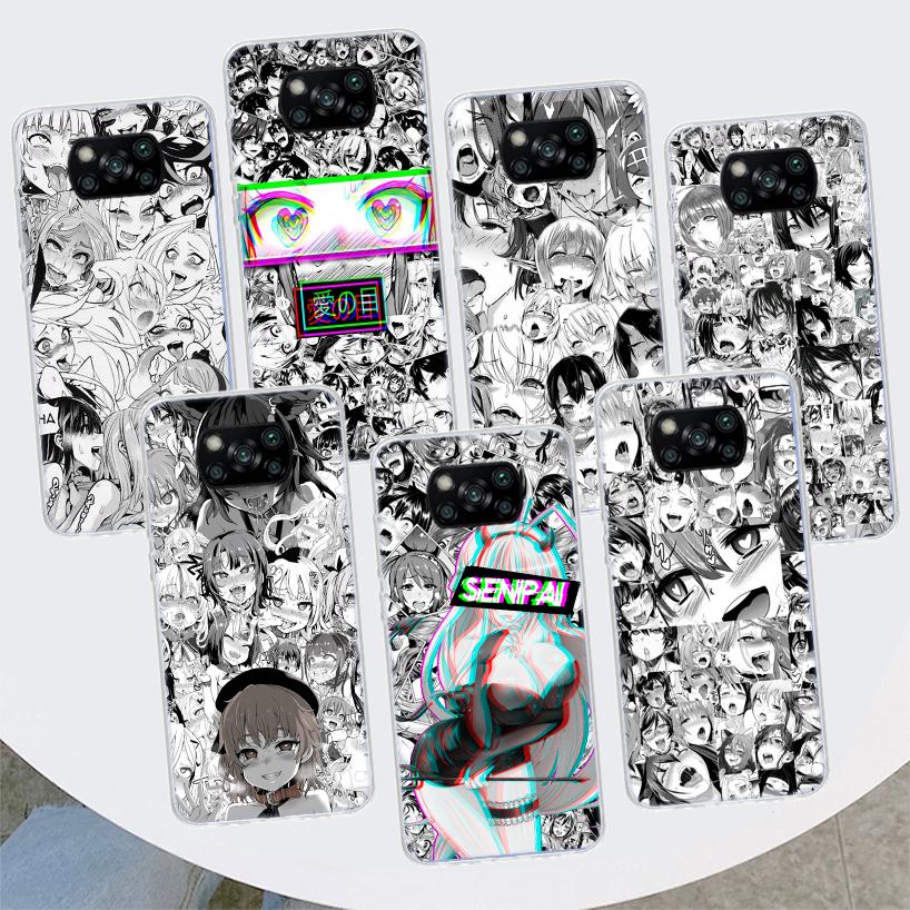 

Чехол для телефона с изображением аниме девушки, Японии, манги, лица, для Xiaomi Mi 11 Lite 11i 12X 12 9 8 11T 10T 9T Pro 10 5X 6X Ultra 5G, чехол