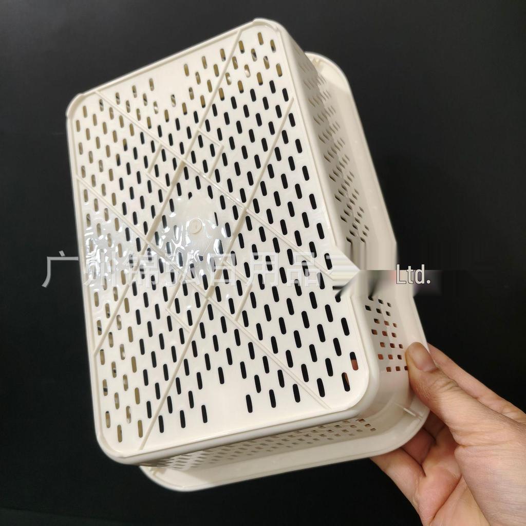 Rectangular Vegetable and Fruit Strainer Storage Basket for Draining and Sorting