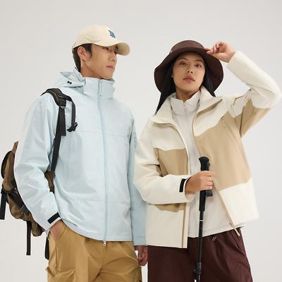 3-in-1 Jacket Men's and Women's Outdoor Windproof and Waterproof Professional Mountaineering Ski Jacket Customization