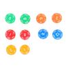 40Pcs 12 Sided Transparent Dice Waterproof 5 Colors Translucent Dice for Board Games and Teaching Math