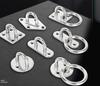 304 Stainless Steel Door Latch Set: Diamond, Square, Oval, Round, and Fixed Buckle Hook.