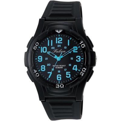 Citizen QQ Wristwatch Analog 10 ATM Water-resistant Urethane Belt VP84-852 Mens Black Blue