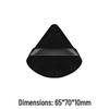 Triangle Velour Air Cushion Puff - Double-Sided Crystal Velvet Super Soft Fan-Shaped Makeup Puff for Loose Powder Setting
