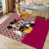 Office Rug Mickey Mouse, Minnie Mouse theme 3D Printed Anti-Slip Rug-Machine Washable for Living Room