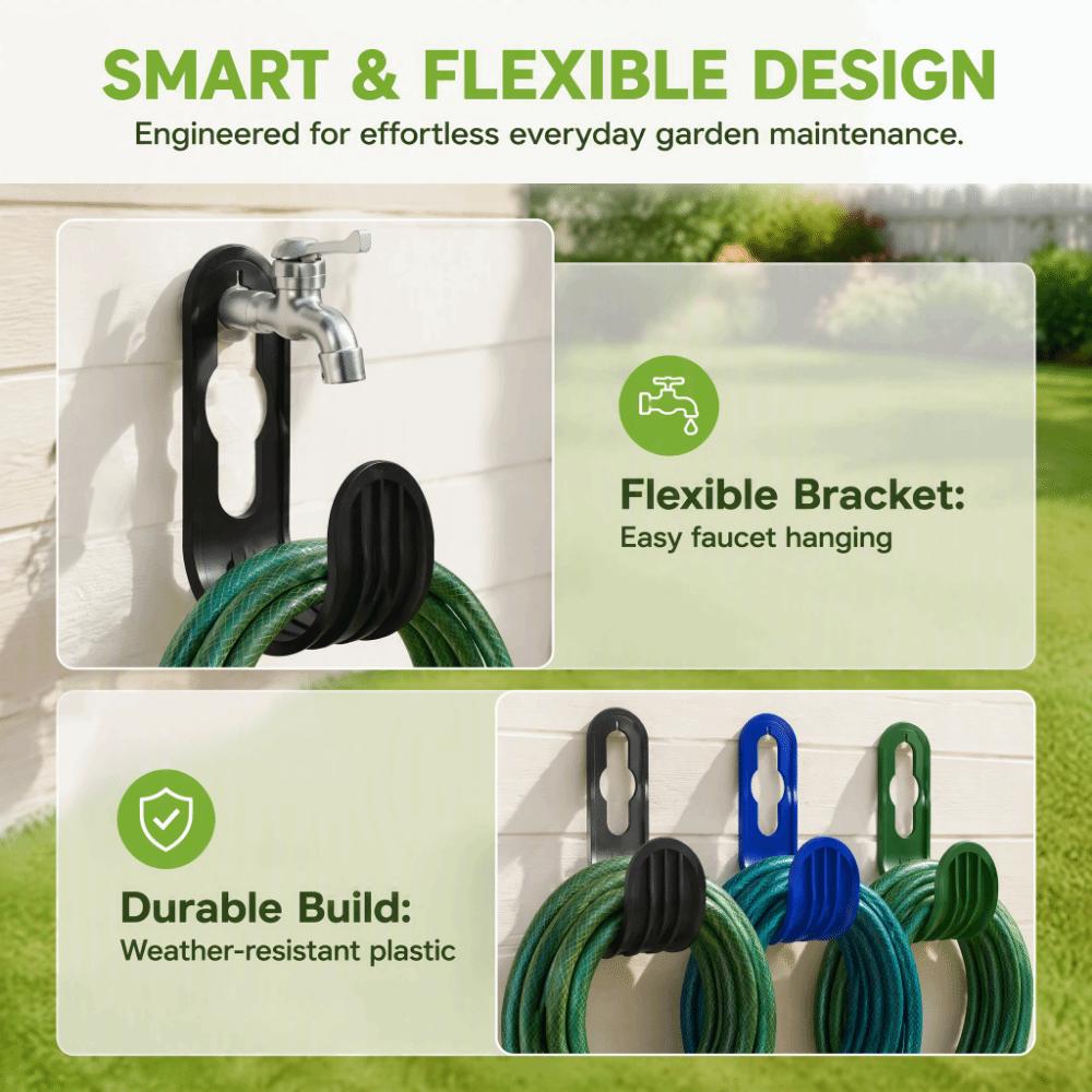 2Pcs Space Saving Water Pipe Storage Hook Heavy Duty Hose Storage Rack Gardening Tools