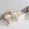 Nordic Ins Bathroom Toiletry Set Household Lotion Bottle Mouthwash Cup Toothbrush Holder Soap Dish Ceramic Soap Dispenser Modern