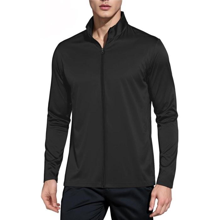 [Rmally] Rash Guard Men s UPF50+ Long Sleeve Full Zip Black & M