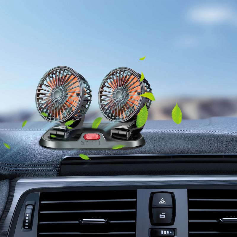 Вентилятор для автомобиля с двумя головками 12 В/24 В — фото 4