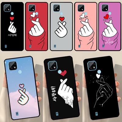 Corazón de Dedo Kpop Para OnePlus 10 Pro 9 Pro 8T 9R Nord2 Funda Para Realme 9 8 Pro 8i 9i C35 GT Neo 2 3 Master