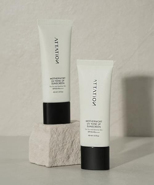 [Attation] Mugwort UV Tone-Up Sun Cream SPF50+/PA++++