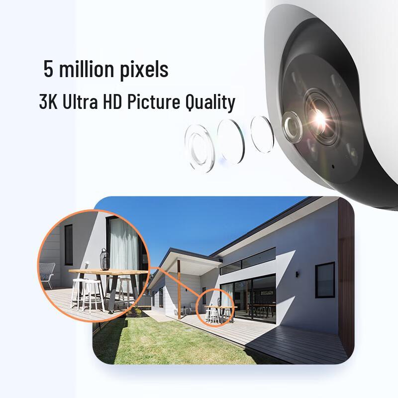 Telecamera di Sicurezza WiFi PTZ da Esterno EZVIZ C8C 5MP (Versione NC)