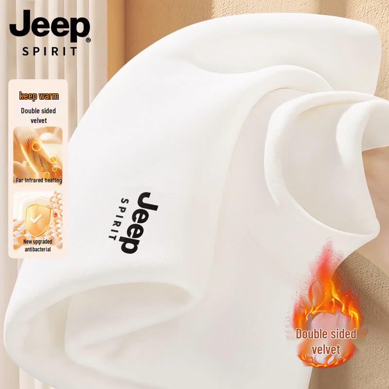 JEEP SPIRIT Men s Fleece-Lined Mock Neck Long-Sleeve T-Shirt M