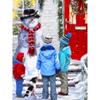 5D DIY Diamond Painting Snow Scene Diamond Embroidery Snowman Cross Stitch Full Round Drill Home Decor Manual Crafts Gift