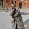 Women's Autumn And Winter Thickened Down Cotton Jacket Loose Coat Medium Length Cotton Jacket