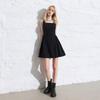 Sancai French Square Neck A-line Sleeveless Short Dress