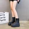 Height-increasing Platform Boots Women's New Small Ankle Boots Feeling Small Short Boots High-heeled Short Boots