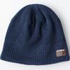 Avirex Knit Cap Perfect for Fall and Navy Size 028 Men's Fleece-Lined Single-Breasted Beanie, Short, Winter, Blue,