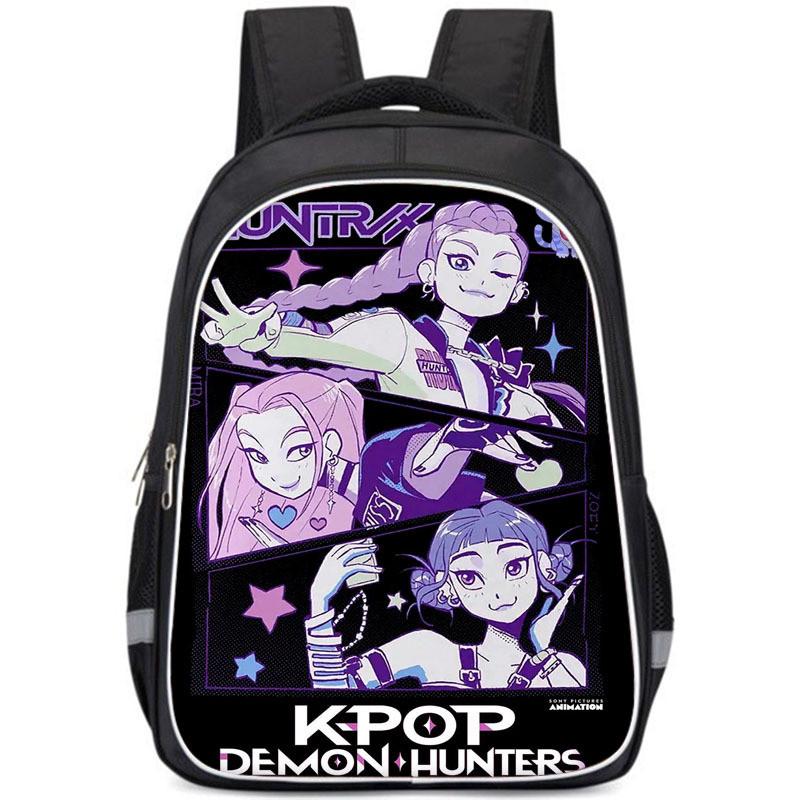 Kpop Demon Hunters Childrens Backpack With Breathable Oxford Fabric For School Use