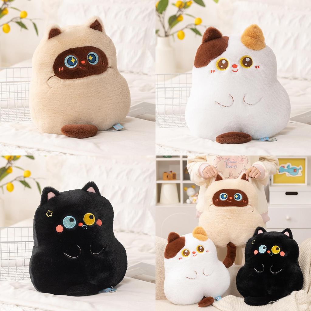 Siamese Cat Plush Toy Pillow With Soft Pp Cotton Filling For Kids And Adults