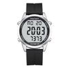 Hearkent Pedometer Waterproof Watch with Step EL Digital LCD Display with Alarm Classic Retro Ideal for Men Built-in Time, Count, Mileage, Backlight,
