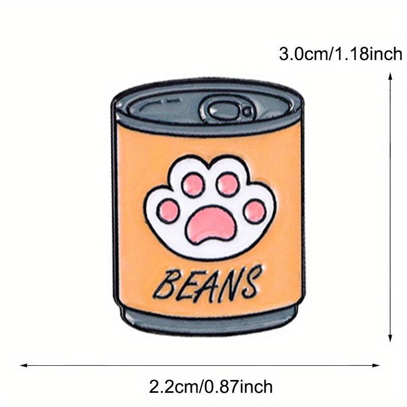 Cute Cat Canned Food Cartoon Brooch Cat Food Backpack Decoration Button Pins Badge