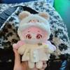 10cm Plush Snow Carrot Clothes For Labubu Mini V4.0 Fluffy Series Warm Winter Baby Clothes Set Cute Doll Doll Baby Clothes