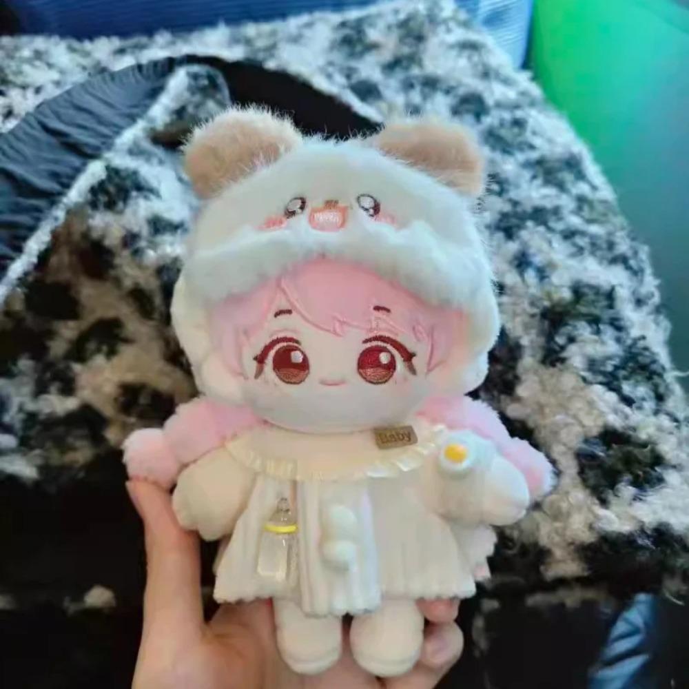 10cm Plush Snow Carrot Clothes For Labubu Mini V4.0 Fluffy Series Warm Winter Baby Clothes Set Cute Doll Doll Baby Clothes