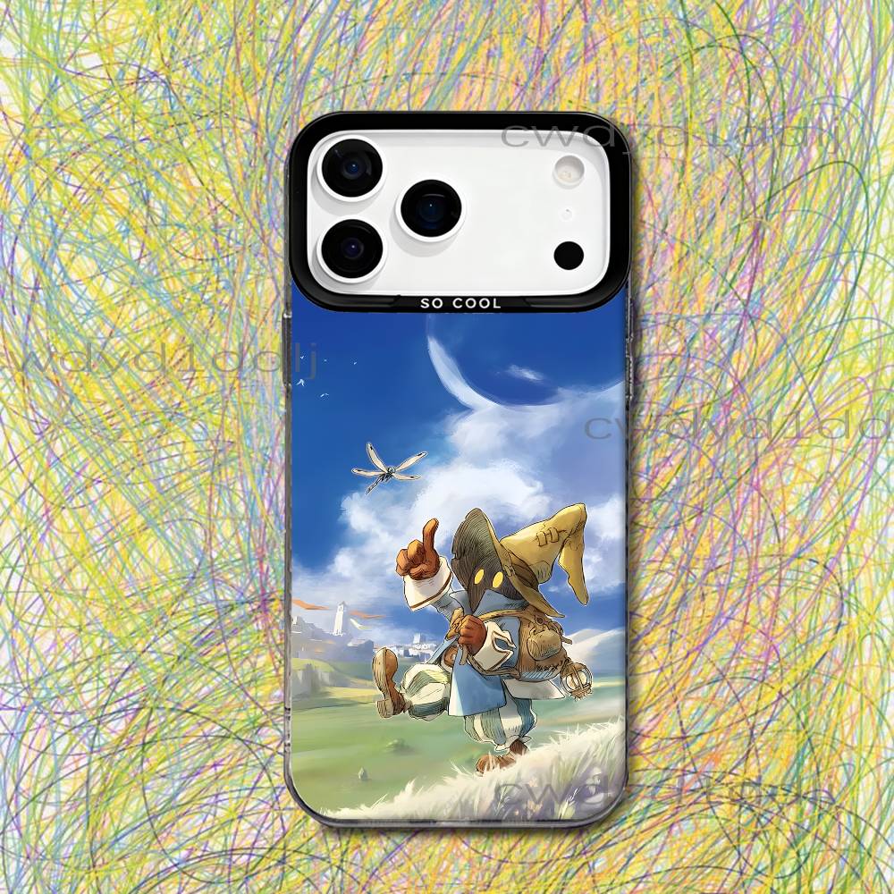 Vivi F-Final Fantasy VI Phone Case For iPhone 17,16,15,14,13,12,11,X,8,7,Pro,Max,Plus,SE4,Air,Mini IMD Gray Hard Matte
