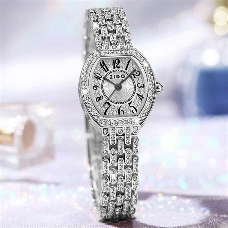 Zido New Women s Full Diamond Fashion Quartz Waterproof Wristwatch - Exclusive Live Broadcast Hot Item Watch Only
