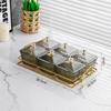6 Divided Snack Serving Bowls Dessert Dividing Plate Platter for Snacks