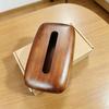 Minimalist Walnut Tissue Box Cover, Modern Rectangular Design with Detachable Lid, Home Decor for Desktop and Bathroom