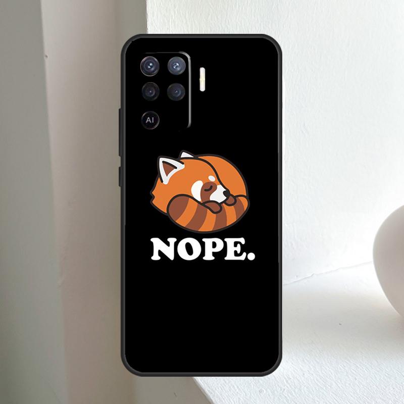 Red Panda Cute Animal For OPPO A80 A60 A40 A5 A6 Pro A15 A17 A57 A16 A76 A96 A18 A38 A58 A78 A98 A54 A74 A94 Case