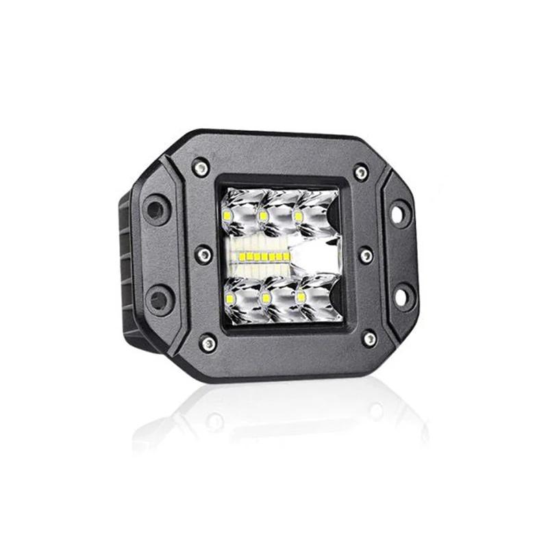 5" Flush Mount LED Work Light Bar OffRoad 12V 24V Spot Flood LED Light Bar for Car Boat SUV 4x4 Truck Jeep ATV Headlight