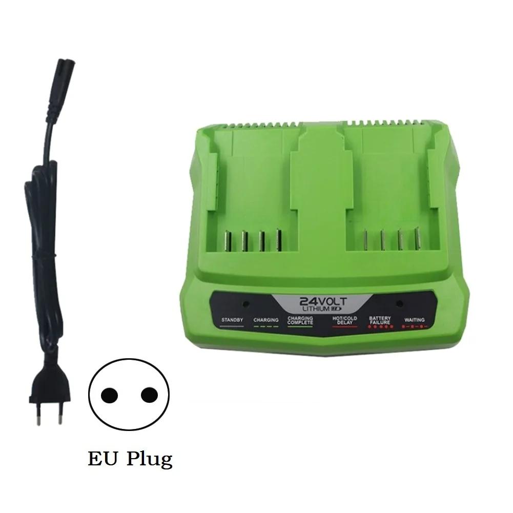 Battery Charger For Greenworks 24V 100-240V50-60Hz 24V MAX 25.8V-DC 2A Lithium-ion Charger Ergonomically Comfortable