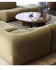 Retro Style Modular Fabric Sofa - Small Apartment Compressed Sofa with Full Sponge Cushion
