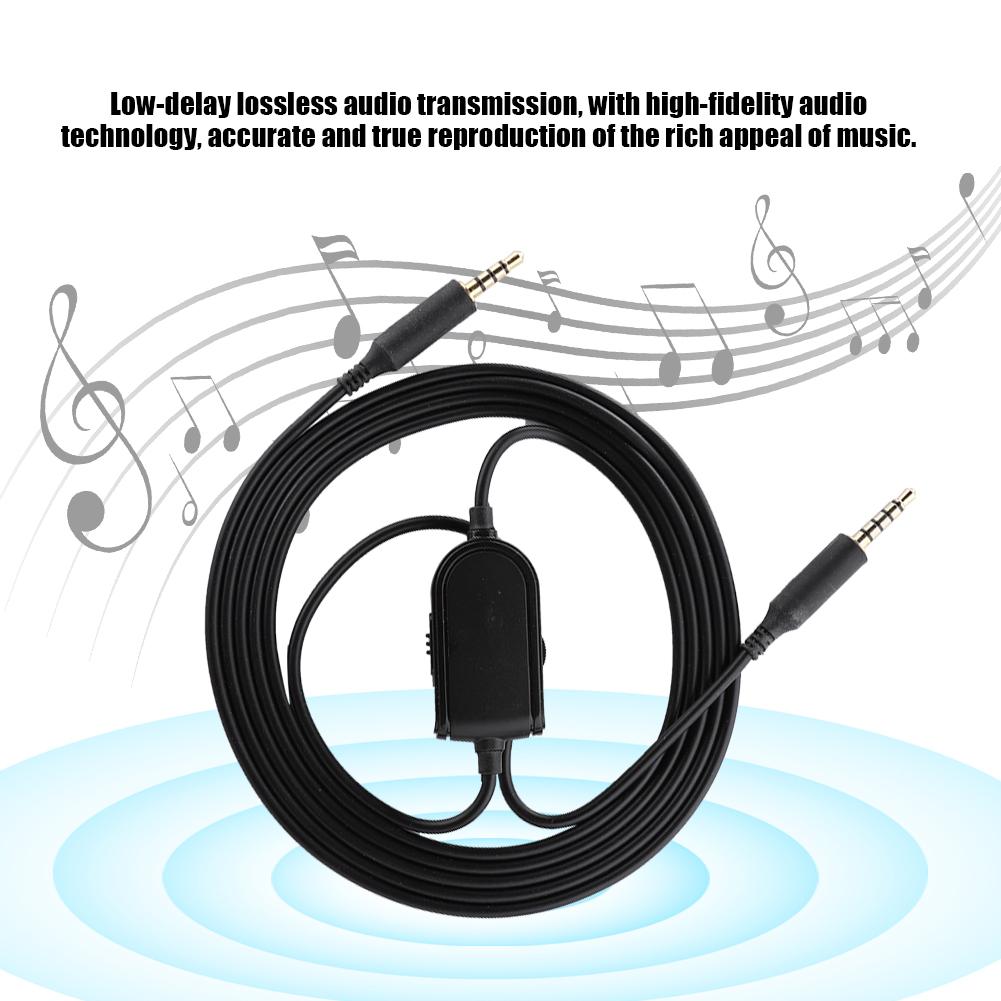 Audio Cable for Logitech Astro A10 A40 A30 A50 Head mounted Gaming Headset With Tuning