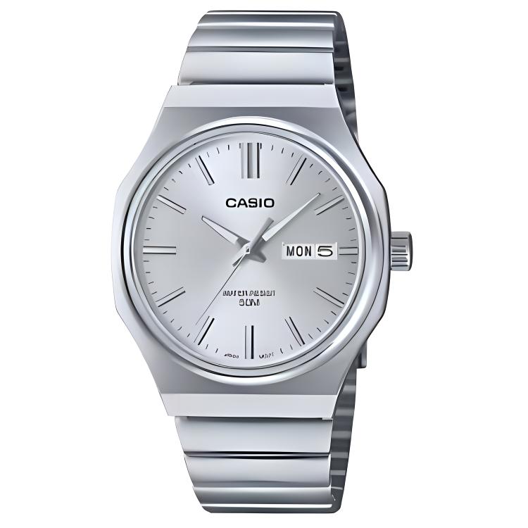 CASIO Standard Collection Quartz Movement Stainless Steel Strap Watch Men s Watches Gray Dial MTP-E735D-7AV Gray Dial