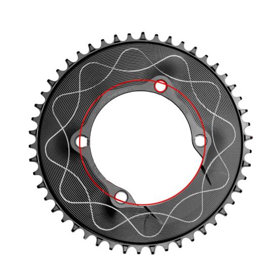 Motor Sprocket Heavy Duty Aluminum Alloy Chainring 40T To 58T Waterproof Rustproof Tooth Disc Replacement for Road Bike