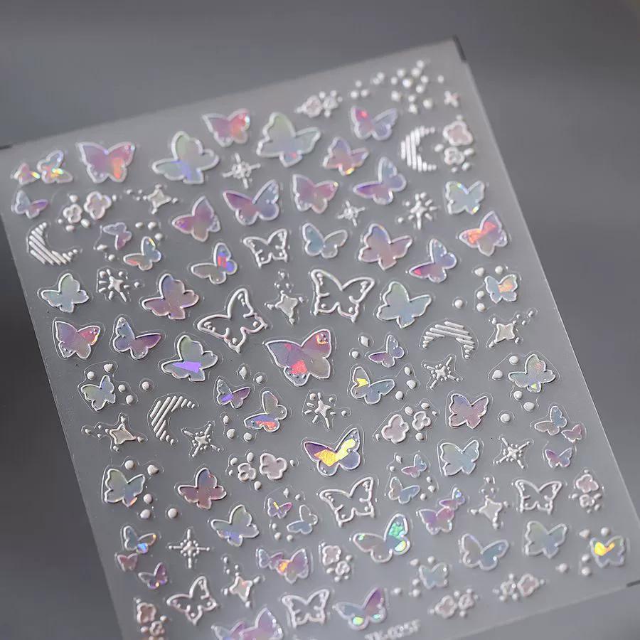 Adesivo 3D a Rilievo Cane Gatto Cartone Animato Mini Carino Decorazione Bombata Stampata UV per Fotocamera Polaroid CCD e Cover del Telefono Decalcomania per Unghie da Ragazza