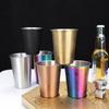 350/500ml Stainless Steel Cups Household Office Bar Kitchen Drinks Coffee Tumbler Tea Drinking Beer Mug Metal Drink Cup