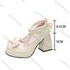 Fashion Comemore High Heels Lolita Women's Shoes Thick Bottom Sweet Cute Princess Style Bow Mary Jane Shoes Fashion College Style Pumps