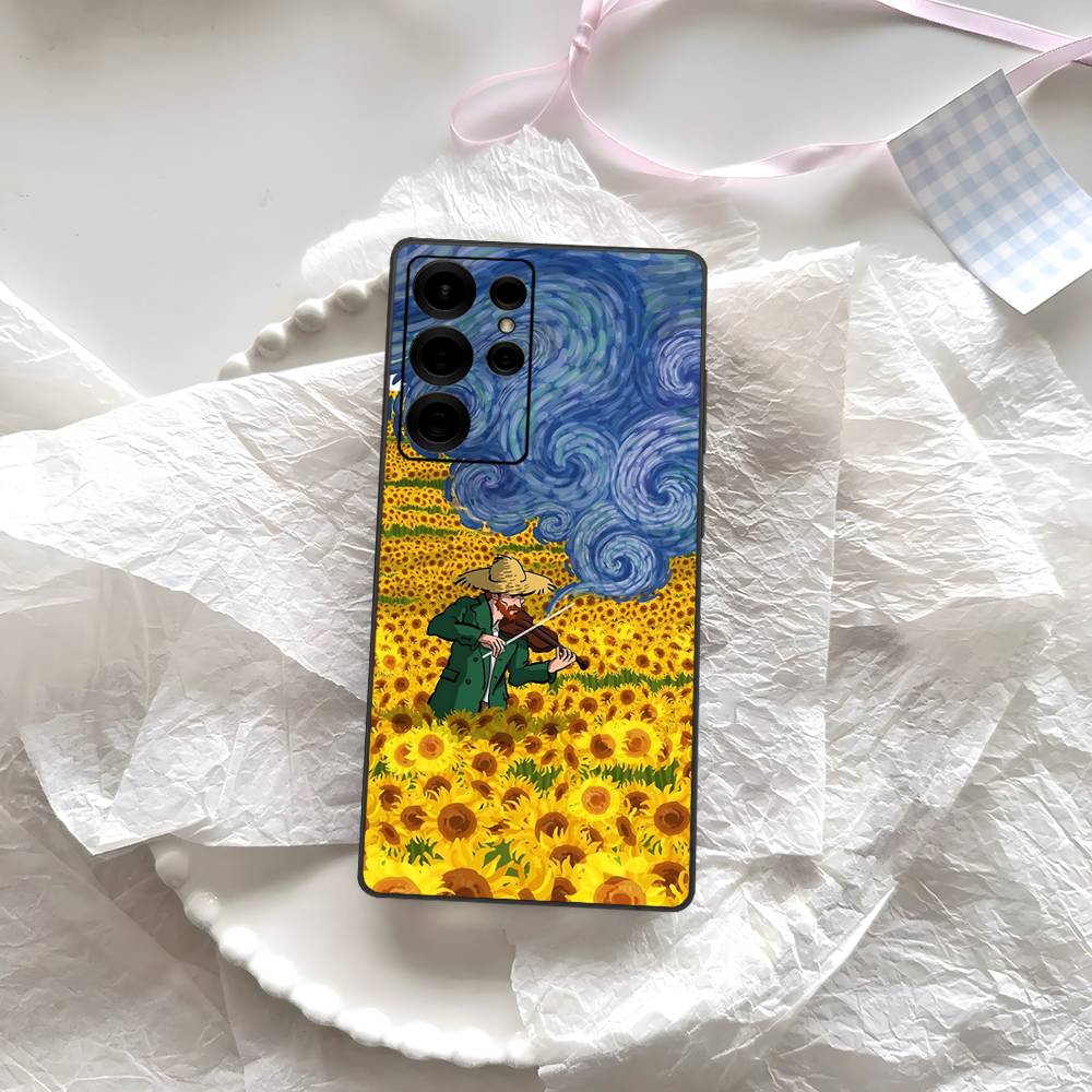 Van Gogh Starry Sky Phone Case For Samsung S 24 Fe 25 Ultra Plus 20 Lite 21 30 22 23 24 22 Ultra 5G Fundas