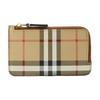 Polished Metal Accessories Zipper Wallet Card Holder Women Wallets Beige 80704191