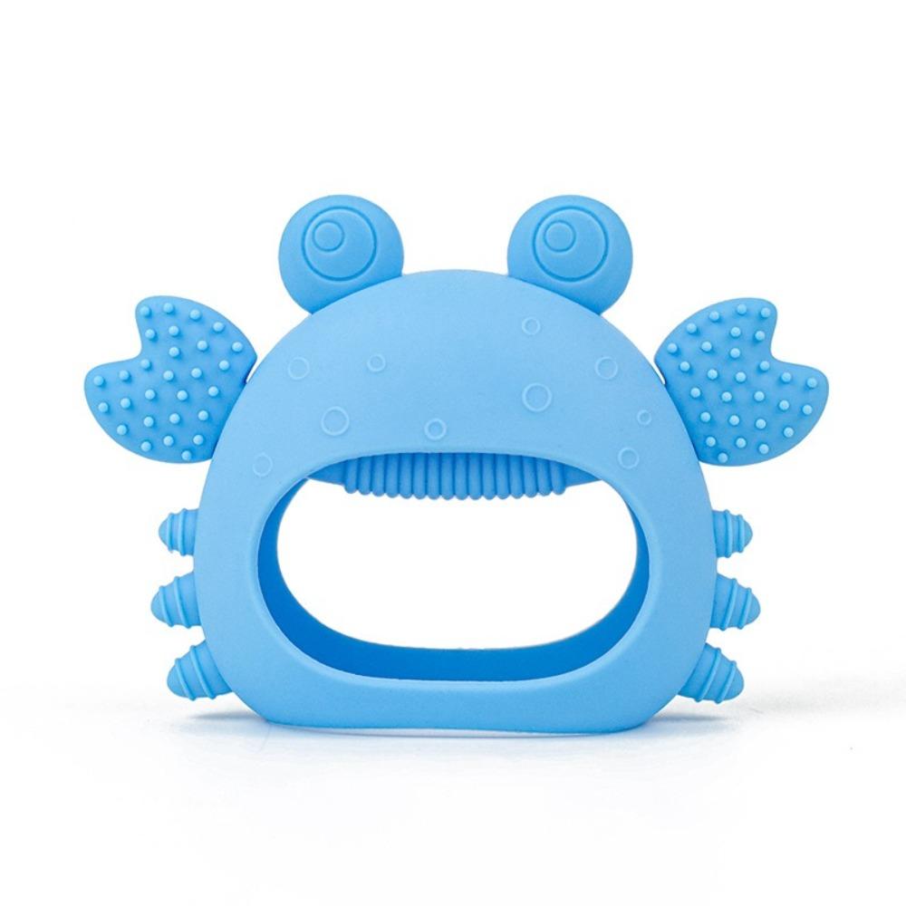 Cartoon Crab Baby Teether Toy Silicone Baby Pacifier New Infant Grinding Gum  for Newborn Infant