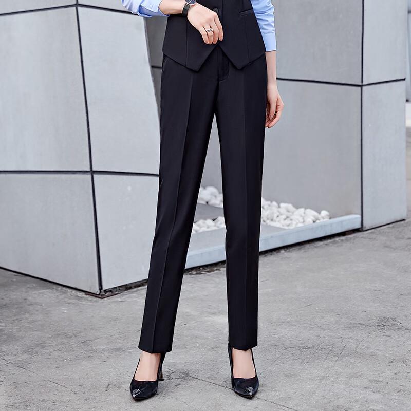 Women s High-Waist Straight Leg Suit Pants 32