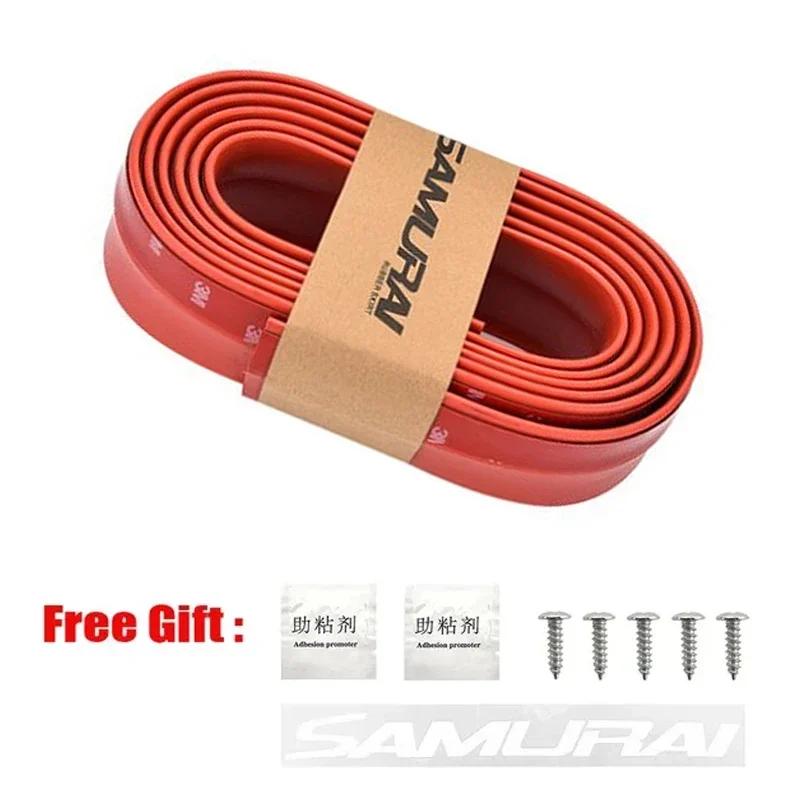 Car Bumper Lip Stickers Soft Carbon Fiber Car Rubber Bumper Strip Outside Bumper Front Lip Car Bumper Protectors